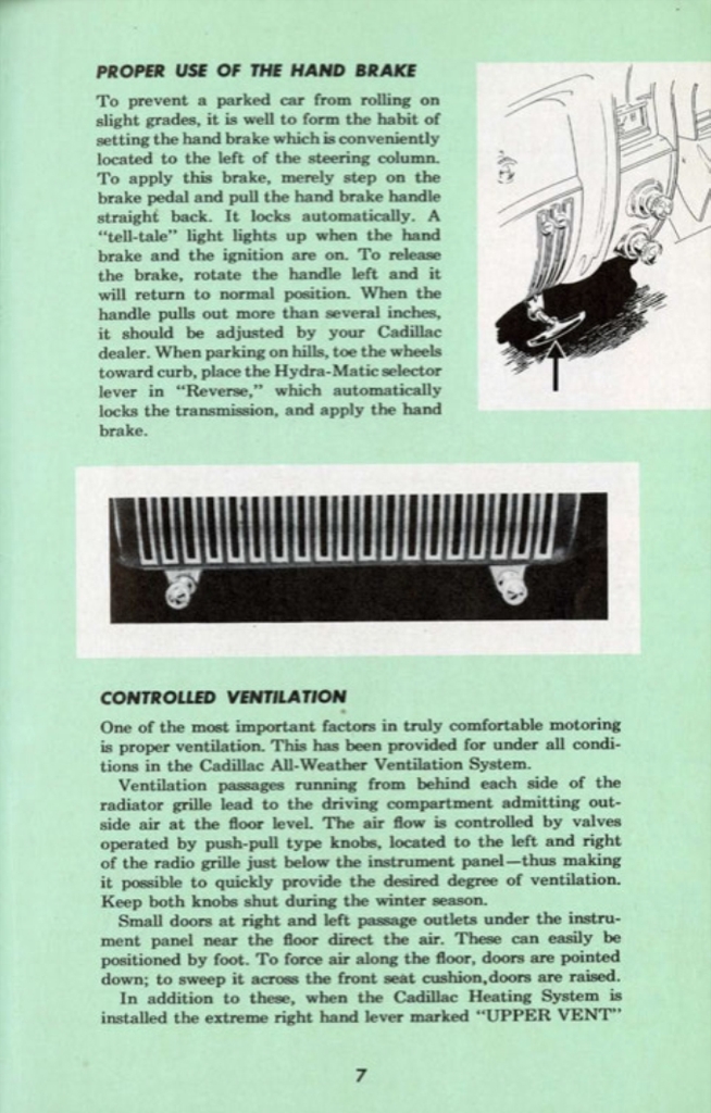 1953 Cadillac Owners Manual Page 49
